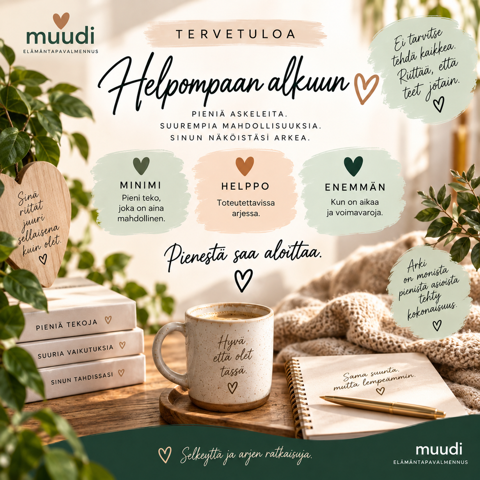 Helpompi alku – itsenäinen aloituspaketti by Jenna Storlöpare